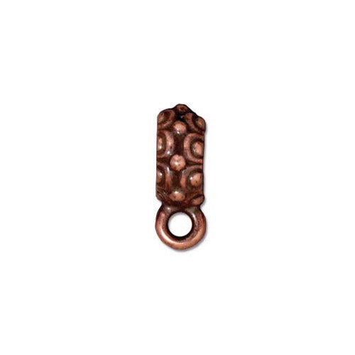 TierraCast Oasis Bail / 10 Pack / pewter with antique copper finish