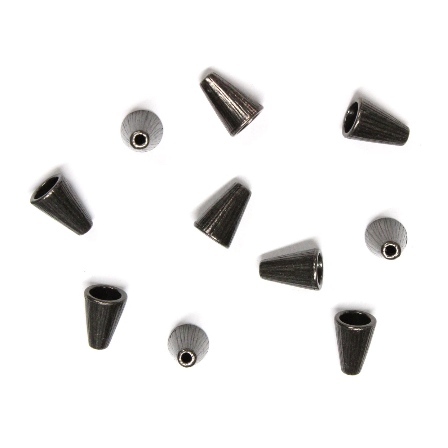 TierraCast Radiant Tall Cone / 10 Pack / pewter with a black finish