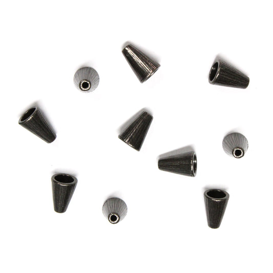 TierraCast Radiant Tall Cone / 10 Pack / pewter with a black finish