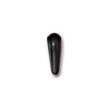 TierraCast Nouveau Pinch Bail / pewter with a black finish / front view
