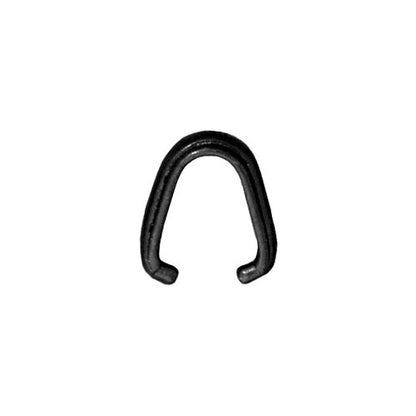 TierraCast Nouveau Pinch Bail / pewter with a black finish / side view