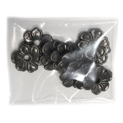 TierraCast Apple Blossom Rivetable Bead / pewter with a black finish