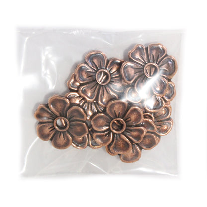 TierraCast Apple Blossom Rivetable Bead / pewter with an antique copper finish