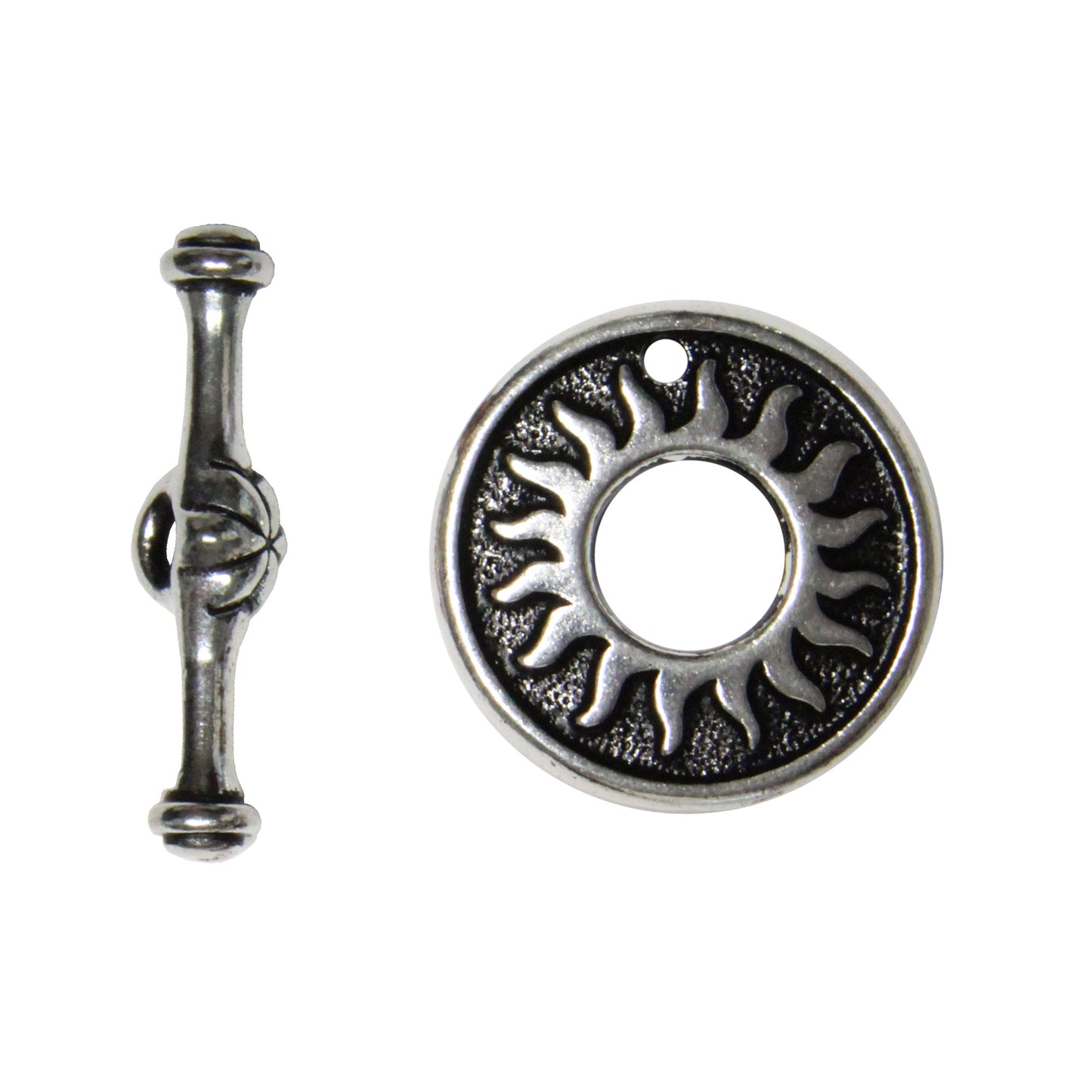 TierraCast Del Sol Toggle Clasp -Antique Silver