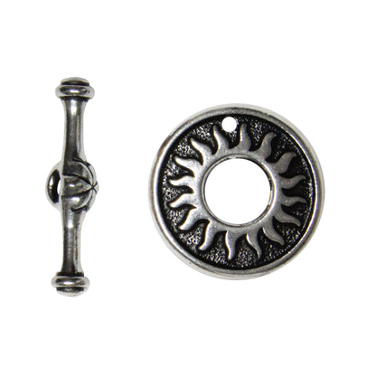 TierraCast Del Sol Toggle Clasp -Antique Silver