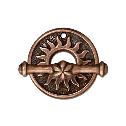TierraCast Del Sol Toggle Clasp -Antique Copper