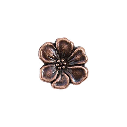 TierraCast Apple Blossom Button / pewter with antique copper finish