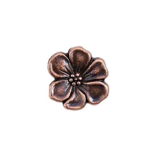 TierraCast Apple Blossom Button / pewter with antique copper finish