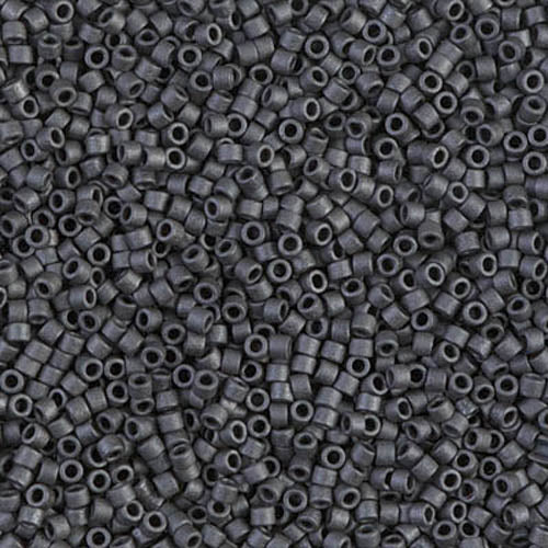 DB-0306 Charcoal Grey Matte Luster 11/0 Miyuki Delica Seed Beads (10 gram bag)