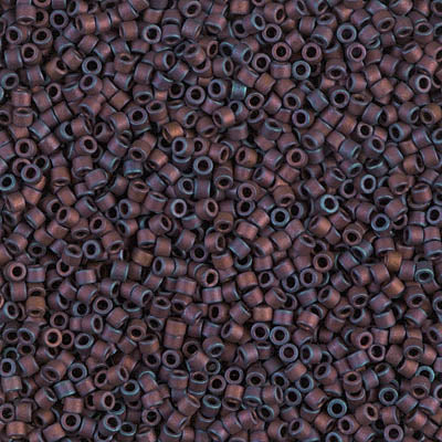 DB-0312 Dark Copper Metallic Matte AB 11/0 Miyuki Delica Seed Beads (10 gram bag)
