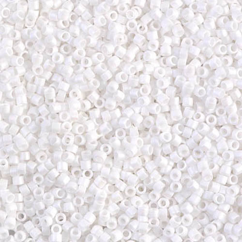 DB-0351 White Matte 11/0 Miyuki Delica Seed Beads (10 gram bag)