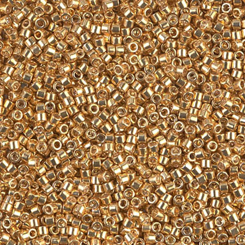 DB-0410 Gold Galvanized 11/0 Miyuki Delica Seed Beads (10 gram bag)