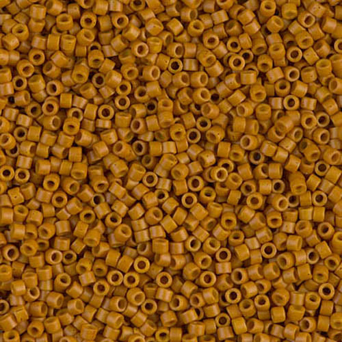 DB-0653 Dark Pumpkin Dyed 11/0 Miyuki Delica Seed Beads (10 gram bag)