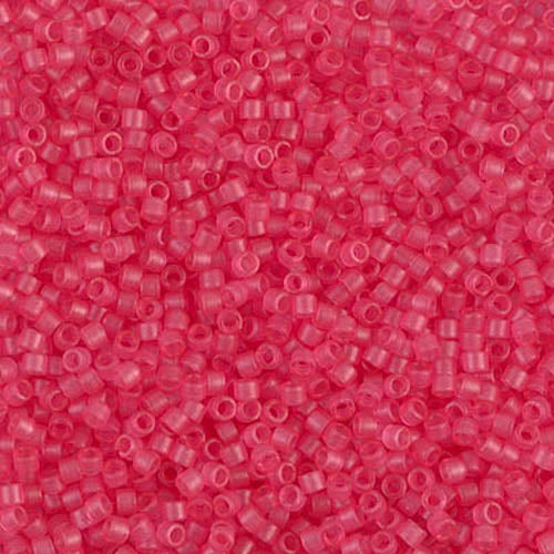 DB-0780 Pink Bubblegum Dyed Matte 11/0 Miyuki Delica Seed Beads (10 gram bag)