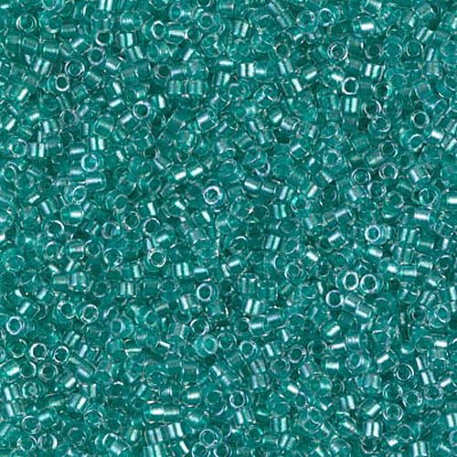 DB-0904 Aqua Green Sparkle Dyed 11/0 Miyuki Delica Seed Beads (10 gram bag)