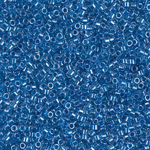 DB-0920 Blue Cerulean Sparkle Dyed 11/0 Miyuki Delica Seed Beads (10 gram bag)