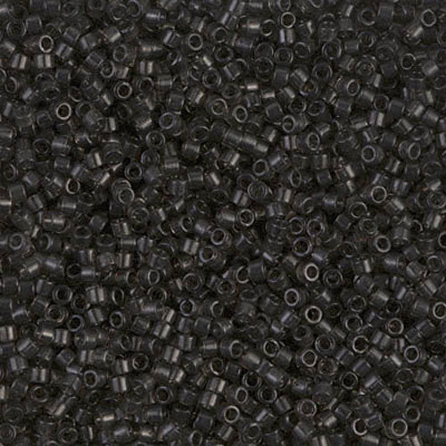 DB-1319 Dark Grey Charcoal Dyed 11/0 Miyuki Delica Seed Beads (10 gram bag)