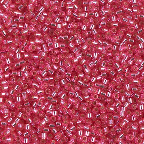 DB-1338 Raspberry Pink Dyed SL 11/0 Miyuki Delica Seed Beads (10 gram bag)