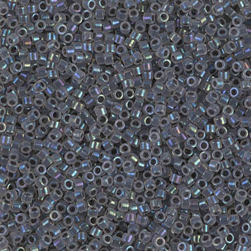 DB-1774 Grey Opal Rainbow ICL 11/0 Miyuki Delica Seed Beads (10 gram bag)