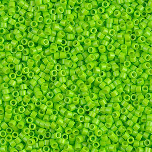 DB-2121 Bright Lime Duracoat 11/0 Miyuki Delica Seed Beads (10 gram bag)