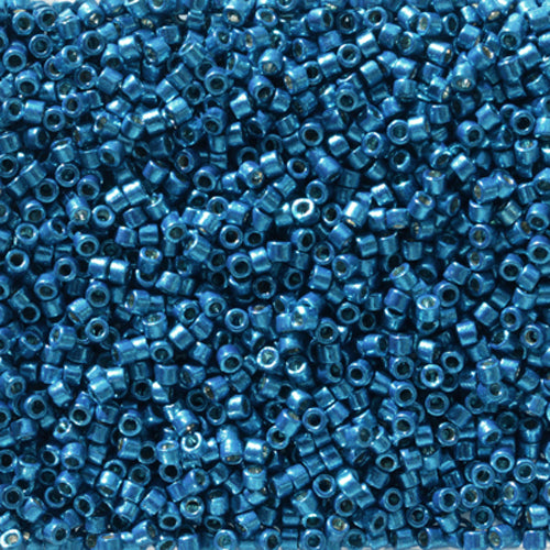 DB-2514 Dark Capri Blue Duracoat Galvanized 11/0 Miyuki Delica Seed Beads