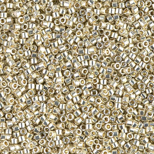DB-1831 Silver Duracoat Galvanized 11/0 Miyuki Delica Seed Beads (10 gram bag)