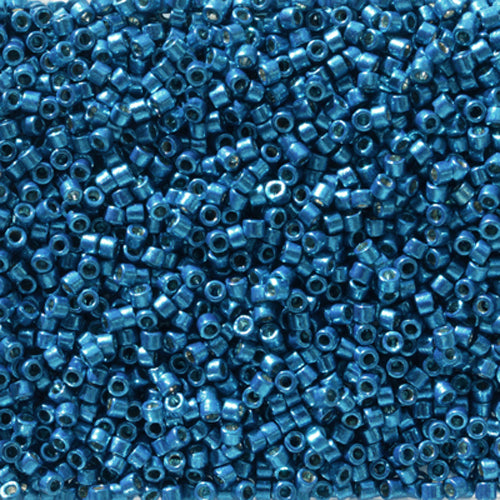 DB-2514 Dark Capri Blue Duracoat Galvanized 11/0 Miyuki Delica Seed Beads (10 gram bag)