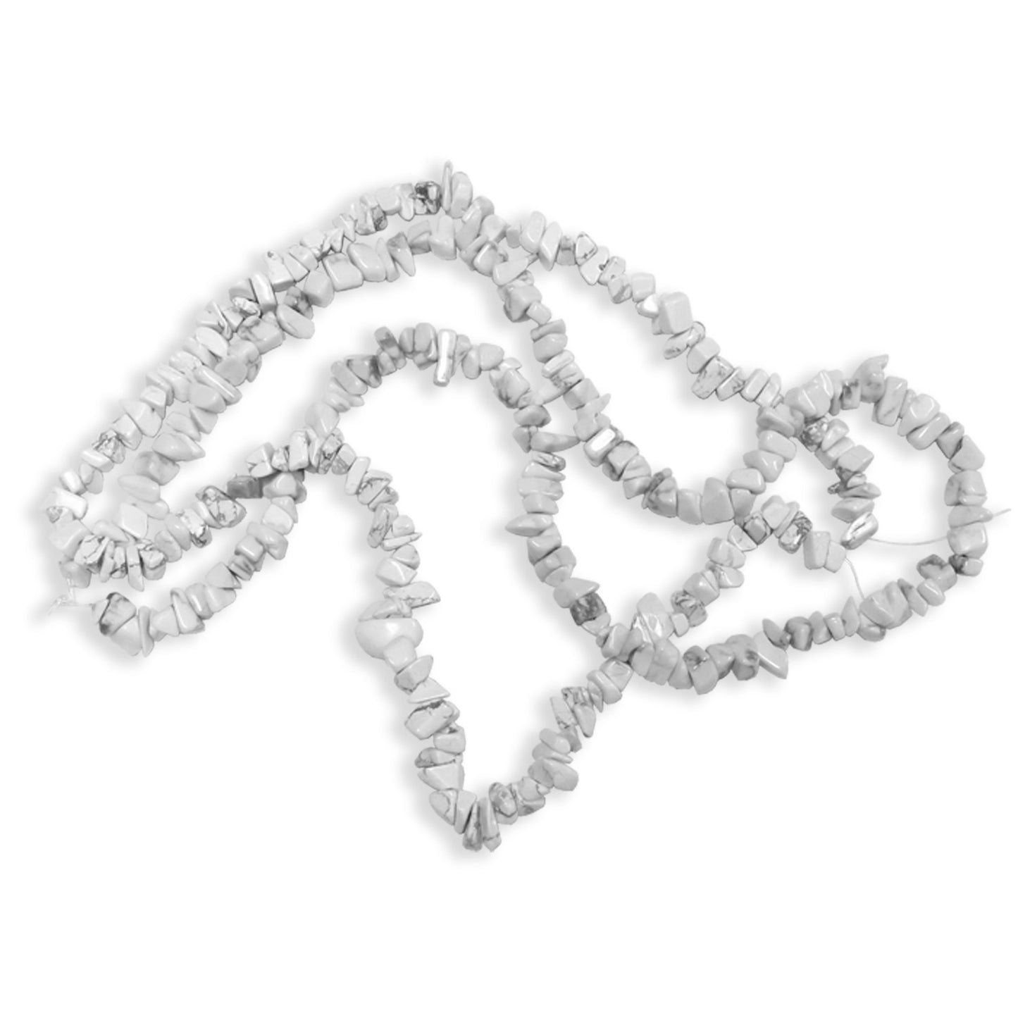 WHITE HOWLITE Chip Beads