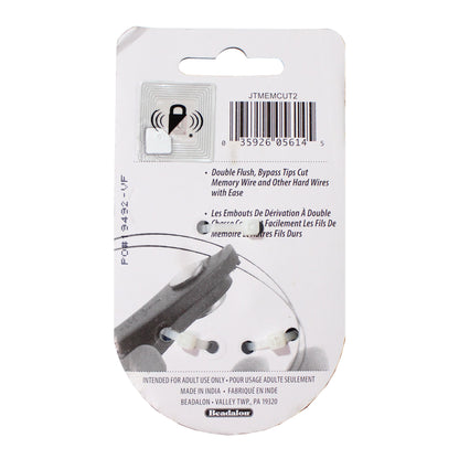 Beadalon Classic Series Memory Wire Shears - back of package