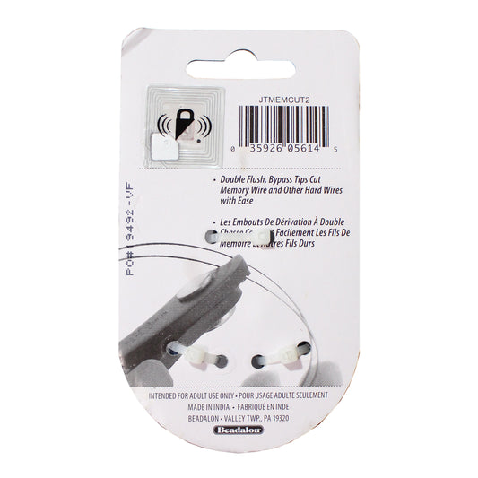 Beadalon Classic Series Memory Wire Shears - back of package