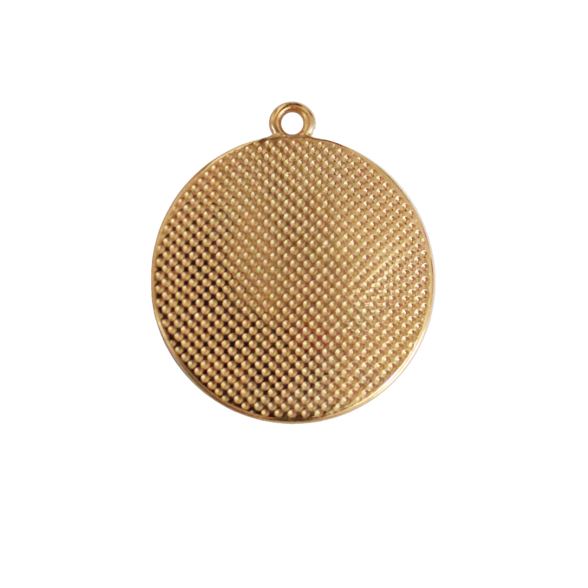 Round Waves Pendant / 25 x 22mm / Gold 24K Plated Zamak with colored interior / made in EU