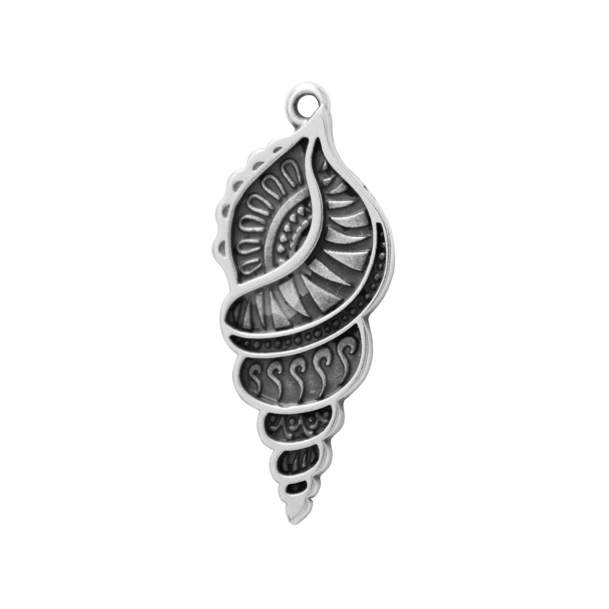 Triton Pendant / 33x14mm / Antique Silver Zamak