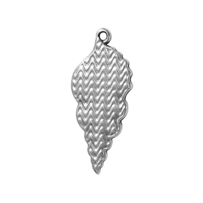 Triton Pendant / 33x14mm / Antique Silver Zamak / reverse view