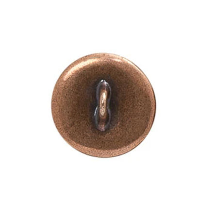 TierraCast Om Button Antique Copper - reverse view