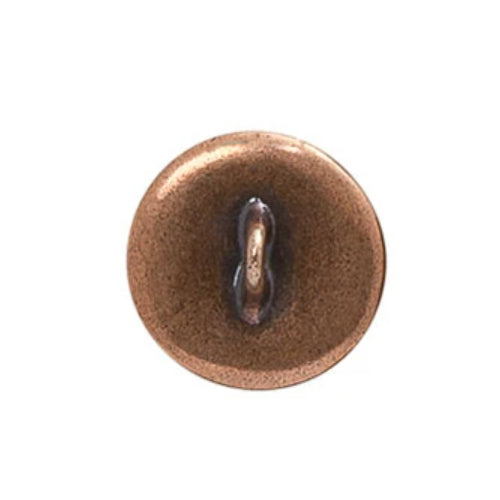 TierraCast Om Button Antique Copper - reverse view