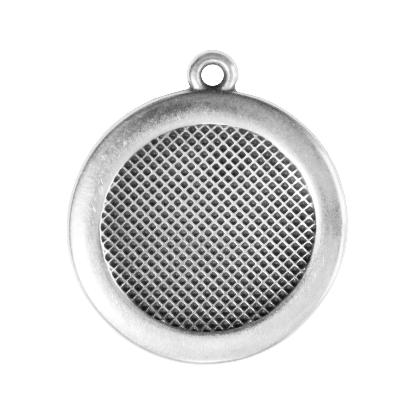 Viking Compass Pendant / Antique Silver Zamak / reverse view
