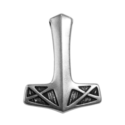 Viking Hammer Pendant / Antique Silver Zamak 