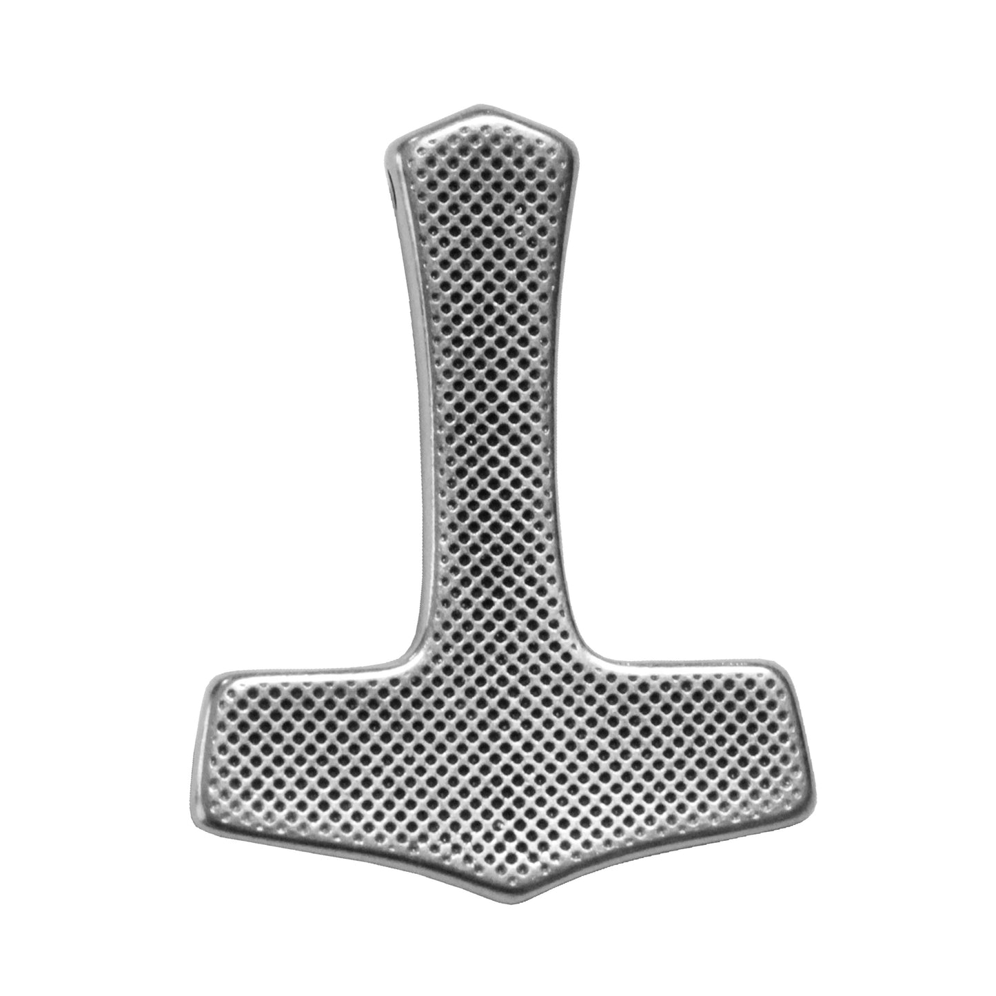 Viking Hammer Pendant / Antique Silver Zamak / reverse view
