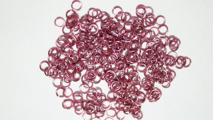SHINY DARK PINK 3.4mm 20 GA Jump Rings