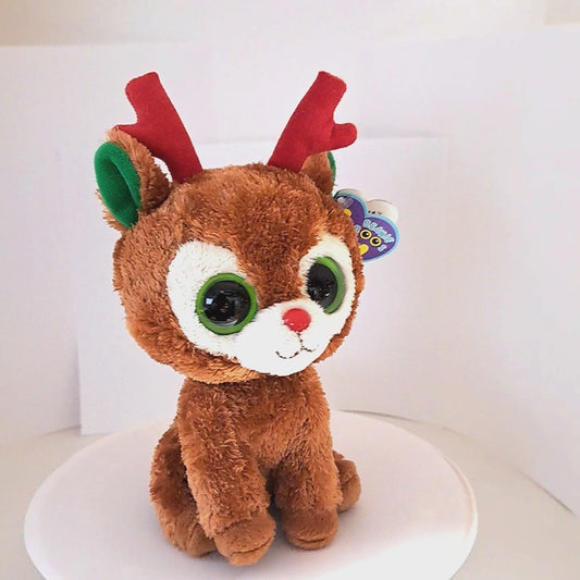 TY Beanie Boos - Comet The Reindeer - 6 inch - pre-owned - MWMT