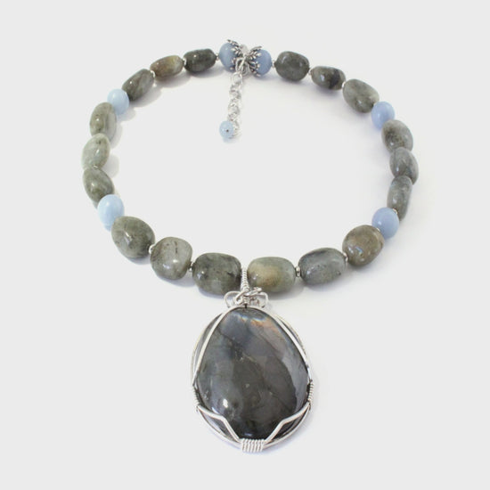 Natural Labradorite Necklace