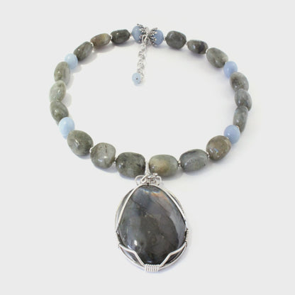 Natural Labradorite Necklace