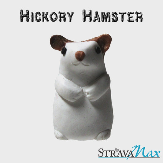HICKORY Hamster / hand sculpted polymer clay / choose from figurine, charm or keychain