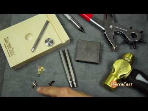 TierraCast 6mm Compression Rivets / 10 Pack / brass with a brass oxide finish