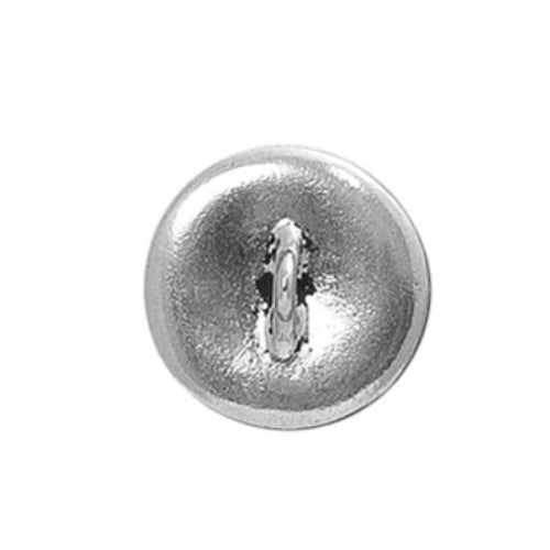 TierraCast Om Button Antique Silver - reverse view