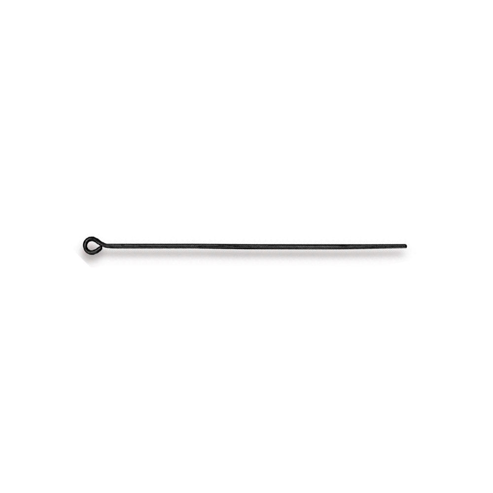 TierraCast Eye Pin 22 gauge 2 inch length, Black Plate / 01-0035-13