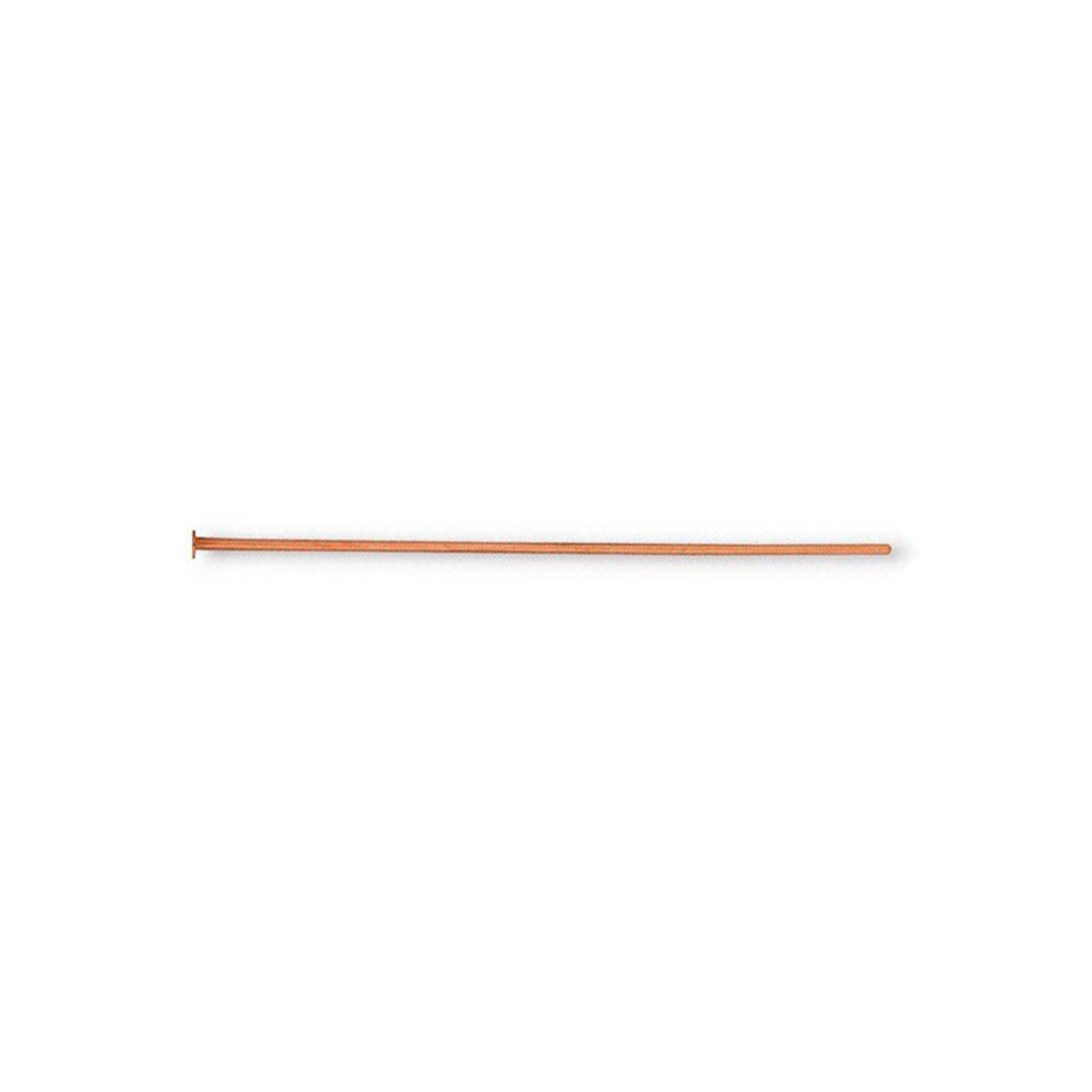 TierraCast Head Pin 22 gauge 2 inch length, Bright Copper / 01-0036-08