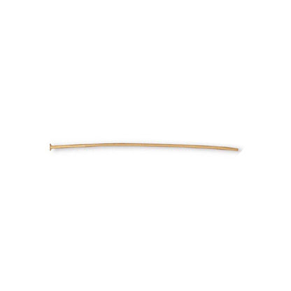 YELLOW BRASS TierraCast Head Pin 22 gauge 2 inch length