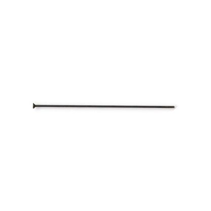 BLACK TierraCast Head Pin 22 gauge 2 inch length
