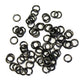Black Finish 4mm ID Round Jump Rings / 100 Pack /  20 Gauge / Sawcut / Open / Plated Brass